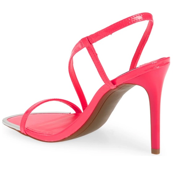 NEW DKNY Danielle Stiletto Sandal Neon Pink Women’s Strap Heels Women’s Size 6 - Picture 3 of 6